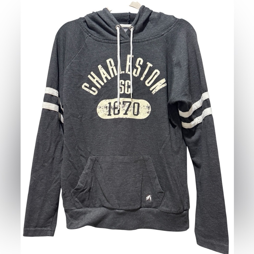 Outfitter Trading Co Gray Graphic Hoodie Charleston SC 1670 Men’s M Streetwear